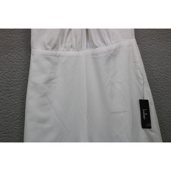 LuLu's White Halter Jumpsuit-Size Small-New w/Tags-Nice - Picture 3 of 13
